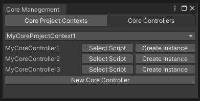 Core Management Controllers